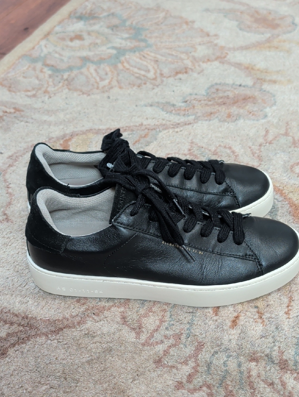 All Saints Shana Low Top Leather Sneakers - Picture 2 of 8